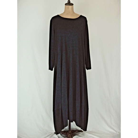 COMFY USA 1X Charcoal Heathered Grey Dress BEAUTIFUL ON!!! 1X Balloon #0080 - Picture 1 of 8
